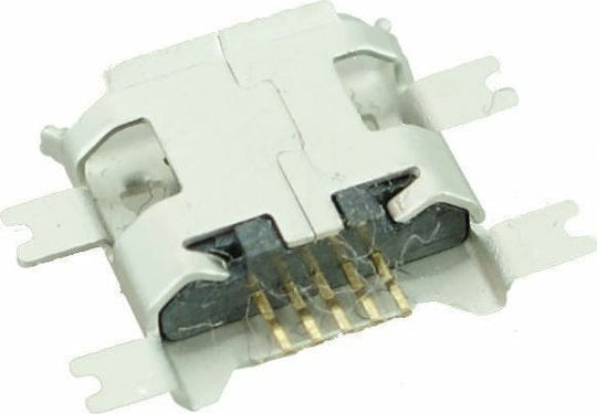 Επαφή Φόρτισης USB 2.0 Micro Flat Silver