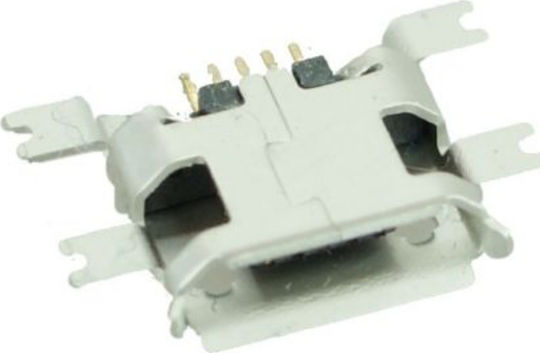 Επαφή Φόρτισης USB 2.0 Micro Flat Silver