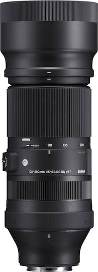 Sigma Full Frame Φωτογραφικός Φακός 100-400mm f/5-6.3 DG DN OS Contemporary Tele Zoom για Sony E Mount Μαύρος
