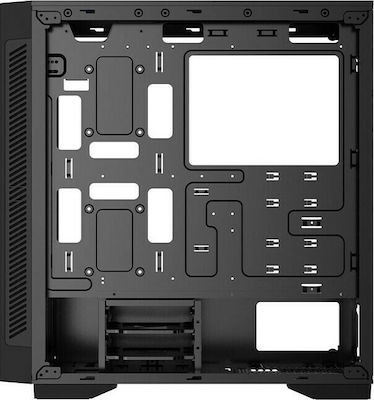 Deepcool Matrexx 55 V3 ADD RGB Gaming Midi Tower Κουτί Υπολογιστή με Πλαϊνό Παράθυρο Μαύρο