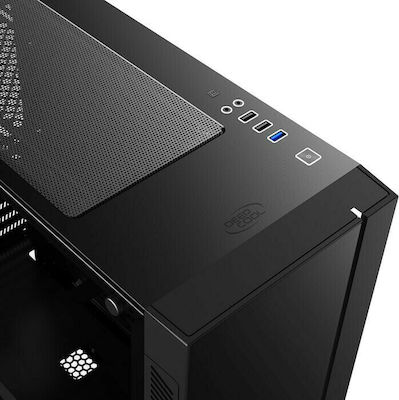 Deepcool Matrexx 55 V3 ADD RGB Gaming Midi Tower Κουτί Υπολογιστή με Πλαϊνό Παράθυρο Μαύρο