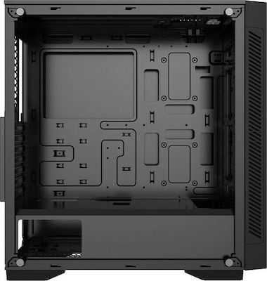 Deepcool Matrexx 55 V3 ADD RGB Gaming Midi Tower Κουτί Υπολογιστή με Πλαϊνό Παράθυρο Μαύρο