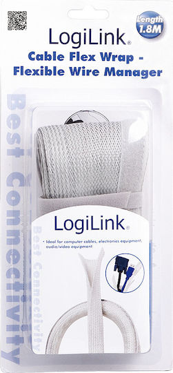 LogiLink Kabel-Flex-Wrap Grau KAB0007 1 Stück
