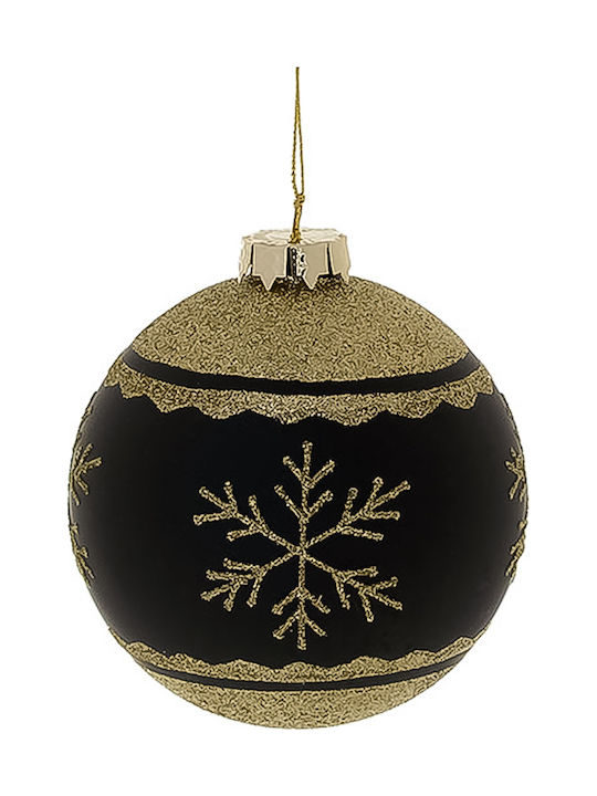 Inart Christmas Glass Ball Ornament 10x10cm (Μiscellaneous Designs)