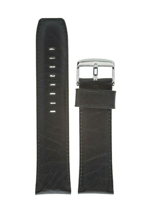 Tzevelion ART446 Leather Strap Black 24mm