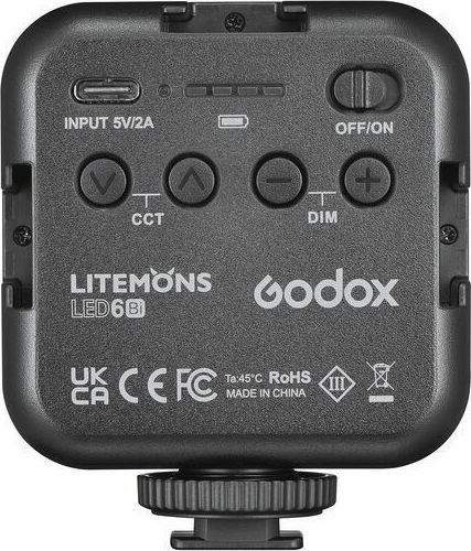 Godox LED6Bi Video Light 3200 - 6500K 6W with Brightness 360 Lux
