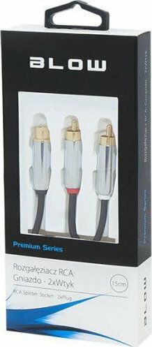 Blow Female 2xRCA Cable RCA Male - RCA Female 0.15m