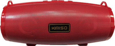 Kimiso KMS-222 Bluetooth-Lautsprecher 6W mit Batterielaufzeit bis zu 3 Stunden Rot