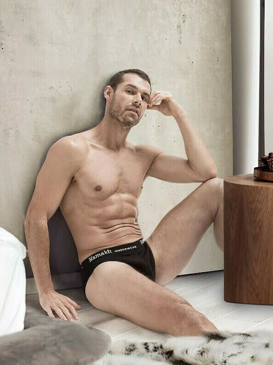 Herren Slips Schwarz 3Packung