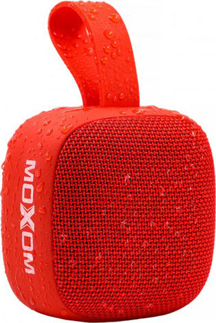Moxom Ηχείο Bluetooth 5W με Διάρκεια Μπαταρίας έως 6 ώρες Κόκκινο MX-SK10