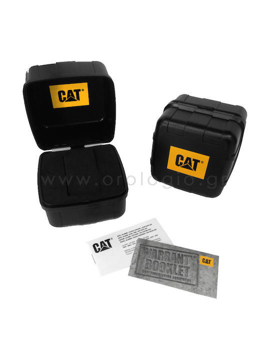 CAT Diamond Mesh Uhr Batterie mit Gelb Kautschukarmband