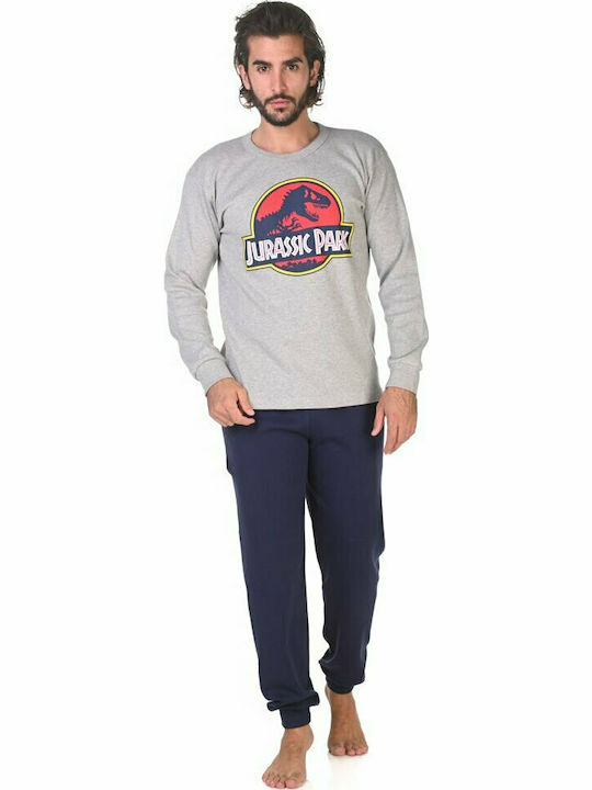 Nina Club 700Β-21 Men's Winter Cotton Pajamas Set Gray