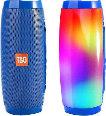 T&G Bluetooth-Lautsprecher 10W mit Batterielaufzeit bis zu 3 Stunden Blau