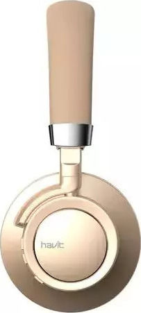 Havit F9 Ασύρματα Bluetooth On Ear Ακουστικά με 13 ώρες Λειτουργίας Χρυσά
