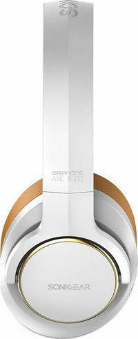 Sonic Gear ANC 3000 Ασύρματα Bluetooth Over Ear Ακουστικά Χρυσά