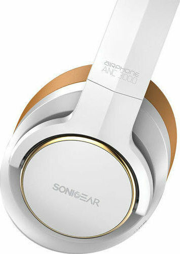 Sonic Gear ANC 3000 Ασύρματα Bluetooth Over Ear Ακουστικά Χρυσά