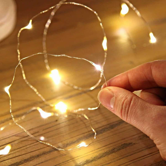 100 Lights LED 10m. Cold White in String 1pcs