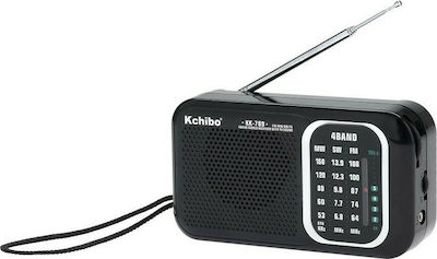 Kchibo KK-789 Portable Radio Electric / Battery Black