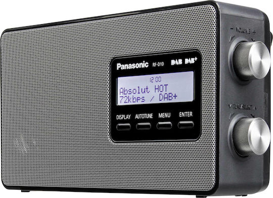 Panasonic RF-D10EG Portable Radio Battery DAB+ Black