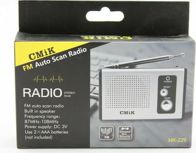 CMiK MK-229 Radio de buzunar Cu baterie Argint