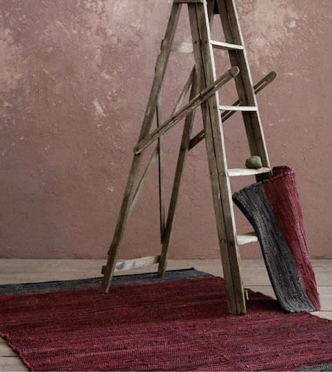 Nima Arlo Teppich Rechteckig Synthetisch,Polyester/Cotton/Leather Red