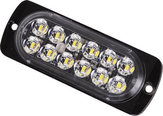 GloboStar Car Signaling Bar LED 12 / 24V Waterproof 67cm with White Lighting