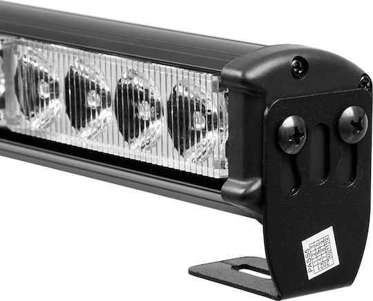 GloboStar Μπάρα Σήμανσης Αυτοκινήτου LED 10 - 30V Αδιάβροχη 45cm με Λευκό Φωτισμό