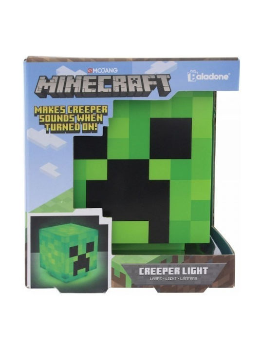 Paladone Παιδικό Διακοσμητικό Φωτιστικό Minecraft Creeper Πράσινο 11εκ.