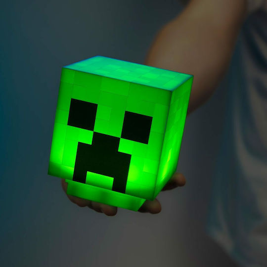 Paladone Lampă decorativă pentru copii Minecraft Creeper Verde 11εκ.
