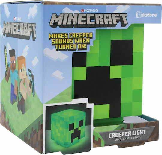 Paladone Lampă decorativă pentru copii Minecraft Creeper Verde 11εκ.