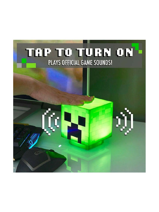 Paladone Παιδικό Διακοσμητικό Φωτιστικό Minecraft Creeper Πράσινο 11εκ.
