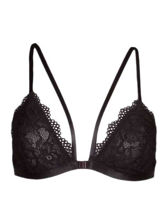 Norddiva Lingerie Spitzen Unterwäsche-Set für Damen Bralette mit Brasilien Schwarz
