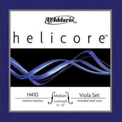 Daddario Set of Steel Strings for Viola 4/4 Helicore Viola String Set Medium Scale Medium Tension