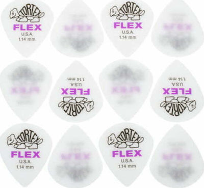 Dunlop Guitar Picks Tortex Flex Jazz III XL Thickness 1.14mm Set 12pcs