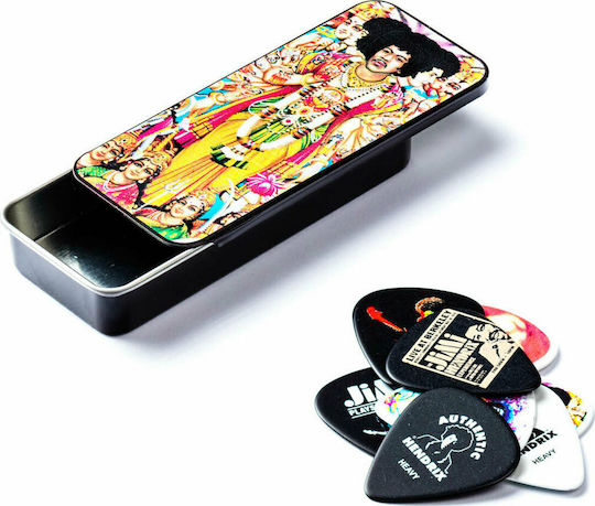 Dunlop Picks Jimi Hendrix Medium Pick Tin Kühn wie die Liebe Set 12Stück