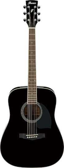 Ibanez Akustisch Gitarre PF15 Schwarzer Glanz