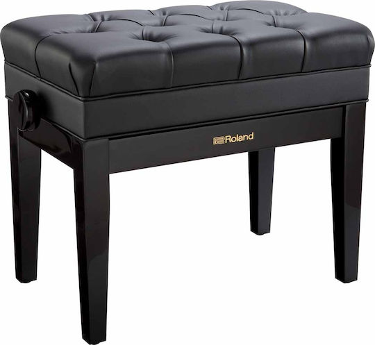 Roland Σκαμπό Πιάνου Ρυθμιζόμενο Satin Black Μ55xΠ33.5xΥ49-59cm