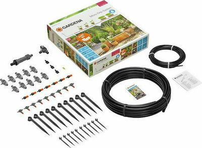 Gardena Micro-Drip Starter Set Flower Pots M Self-Irrigation System for Drop By Drop with Programmer 13001-20