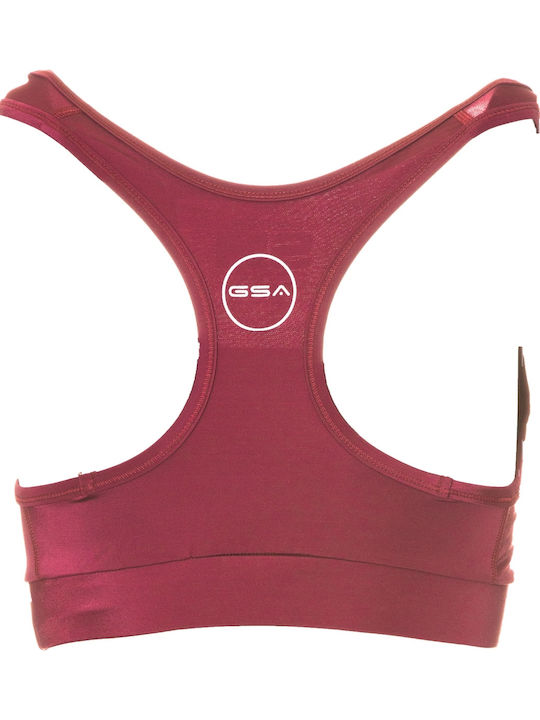 Glow Women's Sports Bra with Removable Padding Cherry