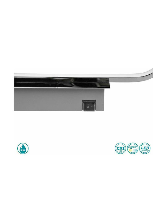 Trio Lighting Gianni Modern Lamp Bathroom with Integrated LED and Warm White Light Silver 40x14.8x14.8cm