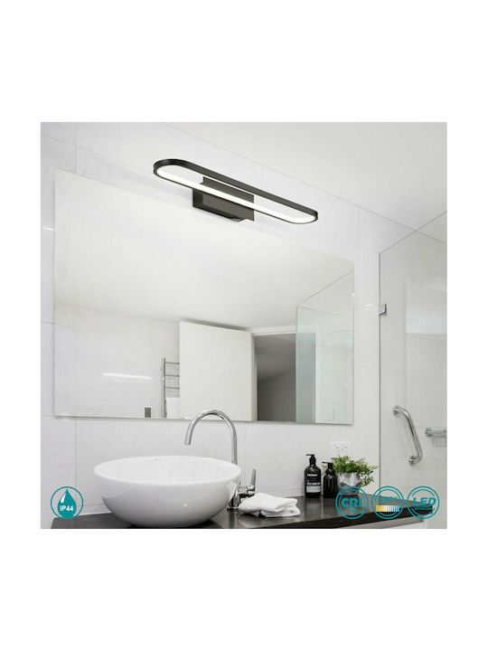 Trio Lighting Gianni Modern Lamp Bathroom with Integrated LED and Warm White Light Silver 40x14.8x14.8cm