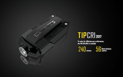 NiteCore Wiederaufladbar Schlüsselanhängerlampe LED Wasserdicht IP54 mit maximaler Helligkeit 360lm Tip 2017 Eingebettet