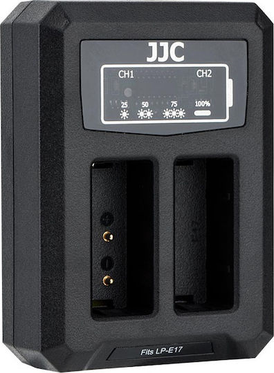 JJC Double Battery Charger DCH-LPE17 Compatible with Canon