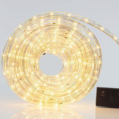 Christmas Light Tube Warm White 220V 432 Light Bulbs Programmable 18m IP44 Eurolamp