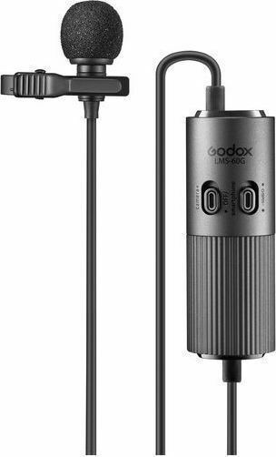 Godox LMS-60G Πυκνωτικό Μικρόφωνο Πέτου, Clip On για Φωνητικά σε Λευκό Χρώμα