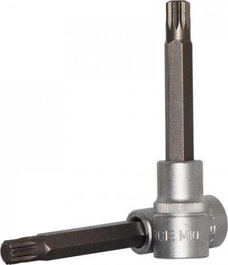 Force Long Spline Socket 1/2'' Long Walnut with Spline Head and Socket 1/2'' M14x100mm