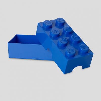 Room Copenhagen Lego Recipient pentru mâncare pentru copii din plastic Albastru 20 x 10 x 7.5buc