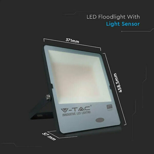 V-TAC Proiector LED Etanș 200W Alb Cald 3000K cu Fotocelul IP65
