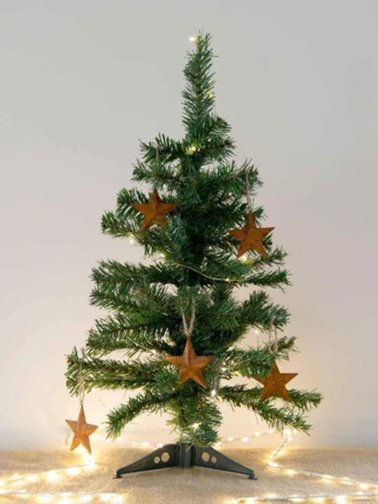 Christmas Green Tree with Plastic Base and Built in Branches H60cm