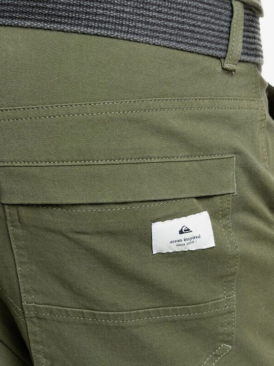 Trousers Cargo Elastic in Slim Fit Khaki
